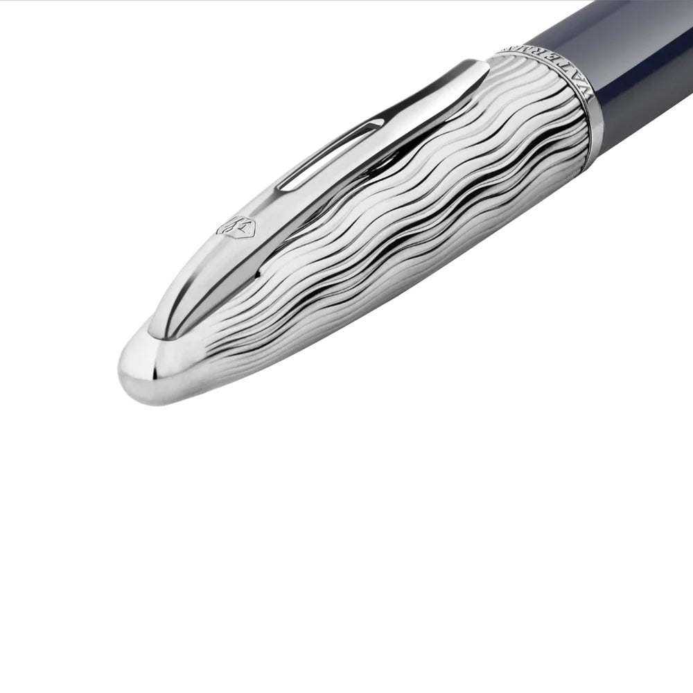 Waterman Carene L'essence Du Bleu CT Fountain Pen- 18Kt Gold Rhodium-Plated Medium Nib