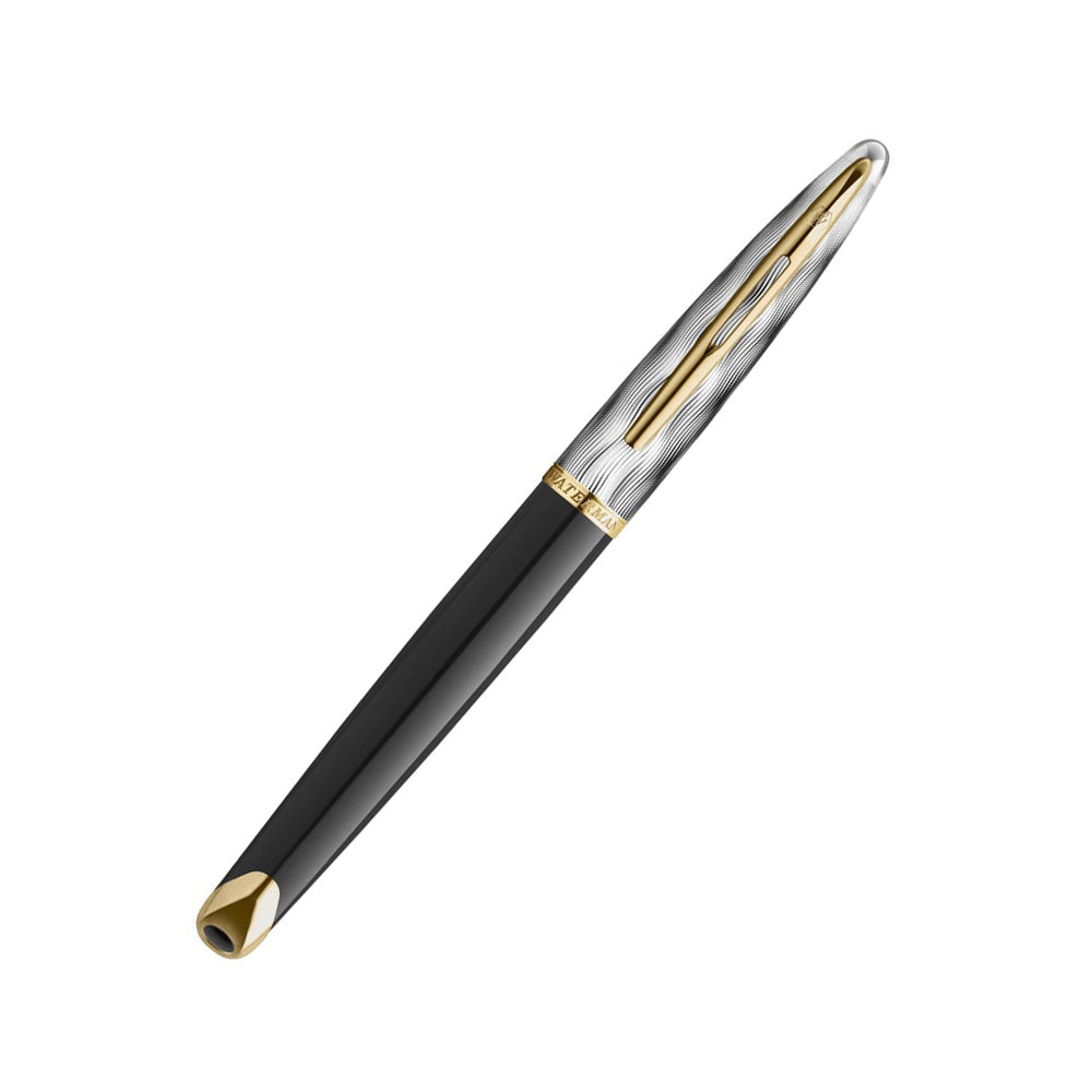 Waterman Carene Reflections Of Paris Special Edition Deluxe Black Gold Trim Fountain Pen Fine Nib