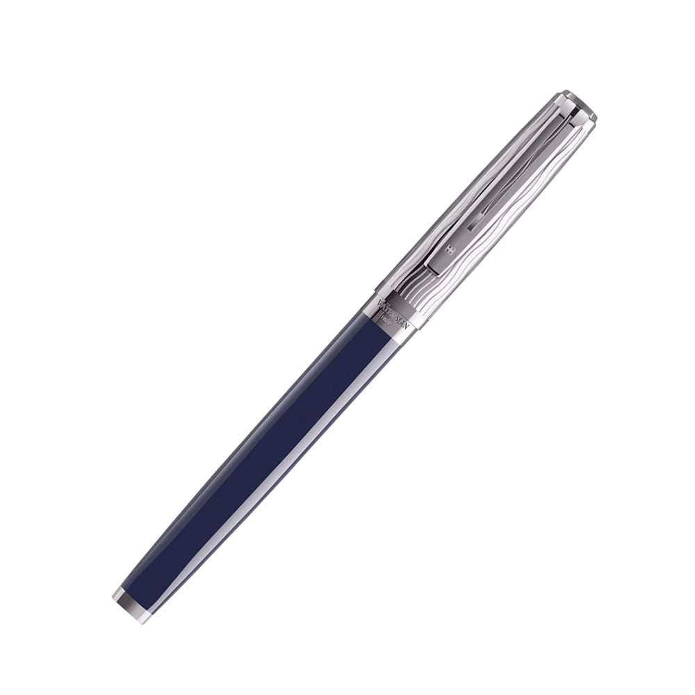 Waterman Exception L'essence Du Bleu CT Fountain Pen - 18Kt Gold Rhodium-Plated Medium Nib