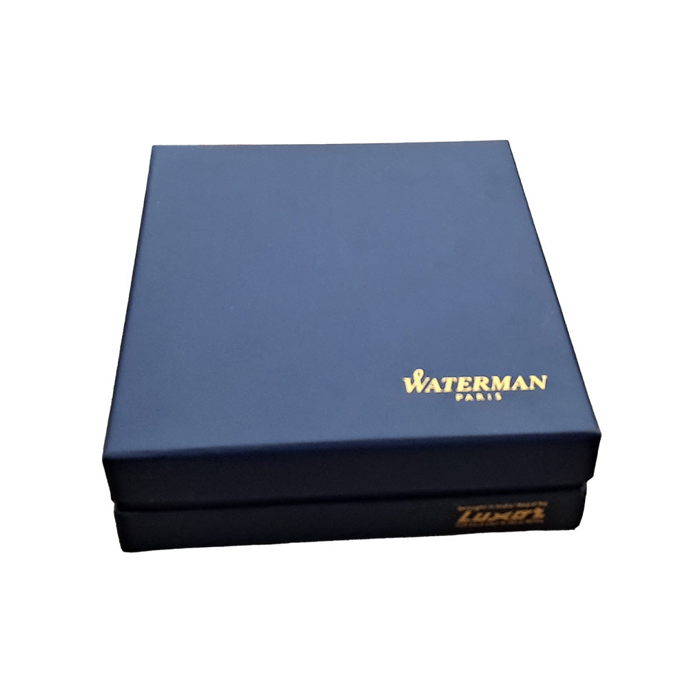 Waterman Hemisphere Stainless Steel GT Fountain Pen with Black Ink Bottle