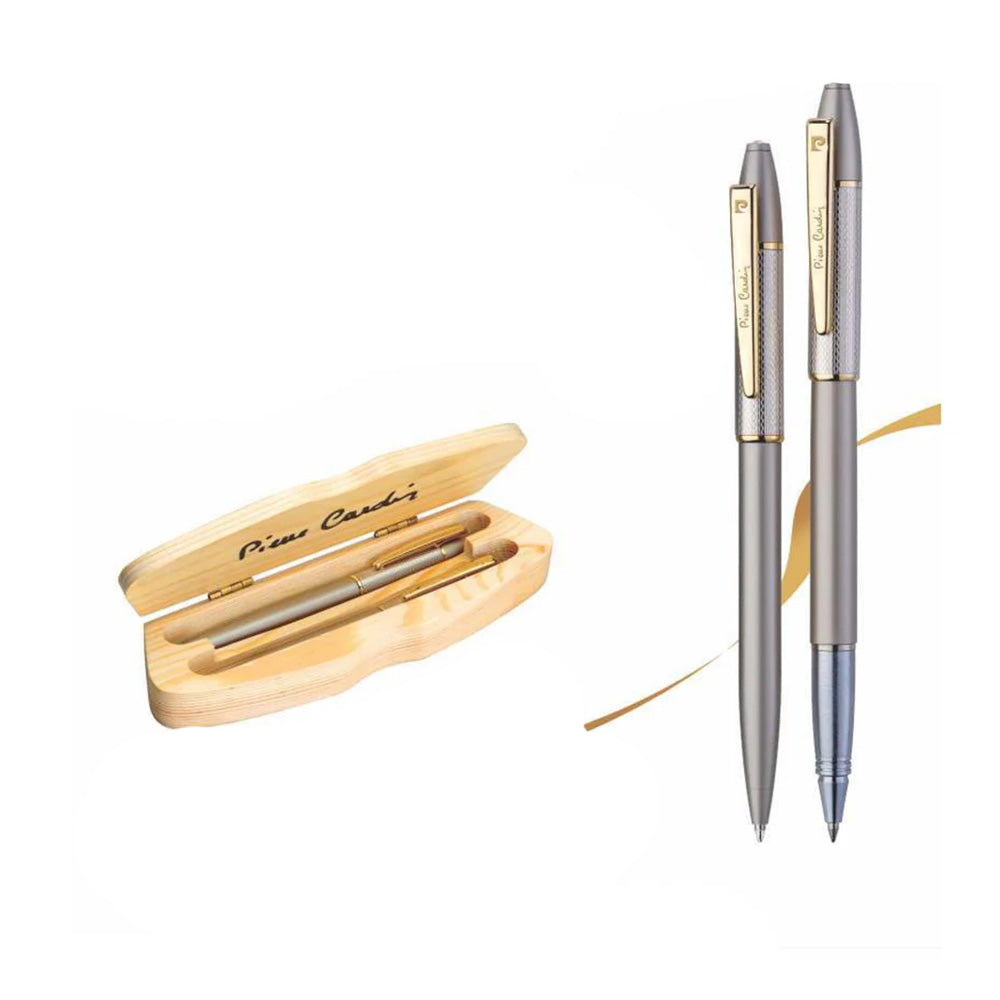 Pierre Cardin Eiffel Tower Exclusive Set of Satin Nickel Finish Roller