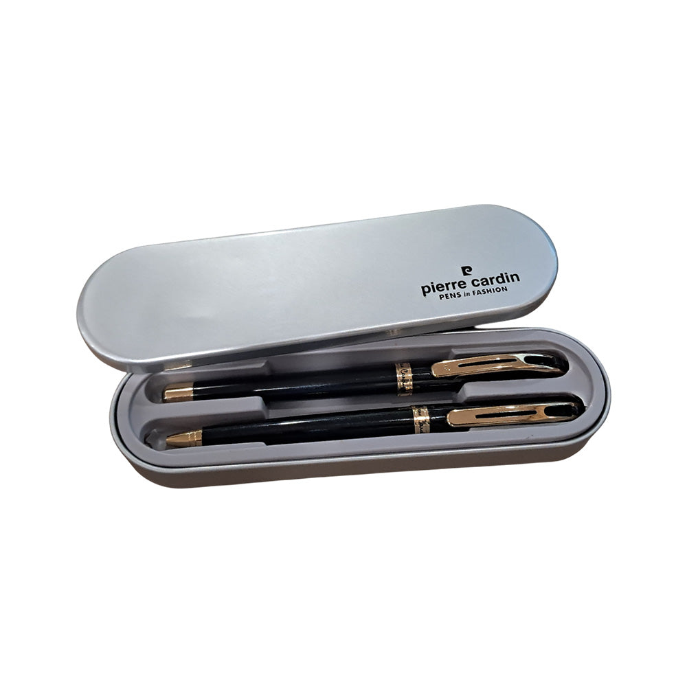 Pierre Cardin Monte Rosa Set of Black GT Roller Pen & Ball Pen