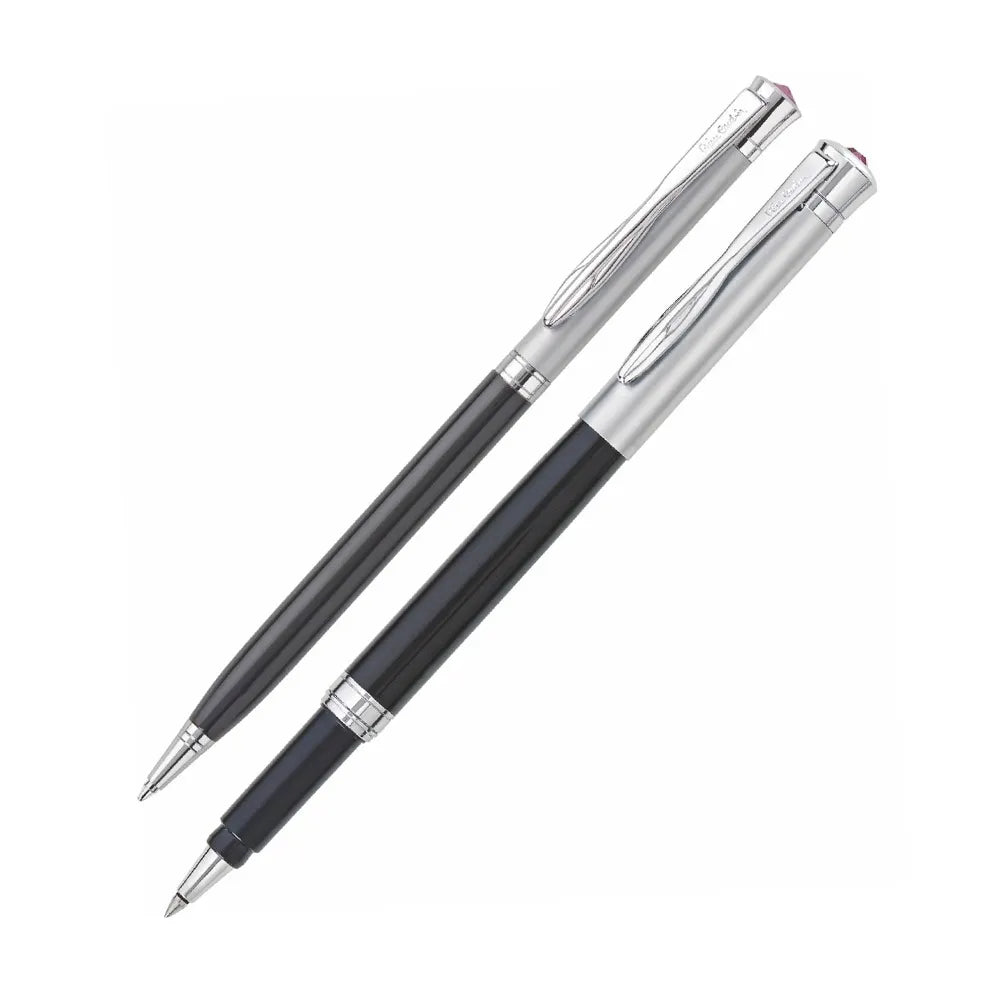 Pierre Cardin Dance Set Roller Pen &amp; Ball Pen

Unleash your writing elegance with the&nbsp;Pierre Cardin Dance Set, a perfect duo of a Roller Pen and a Ball Pen. This luxurious set combines functionality with contemporary design, making it an excellent choice for professionals, students, or gifting occasions.