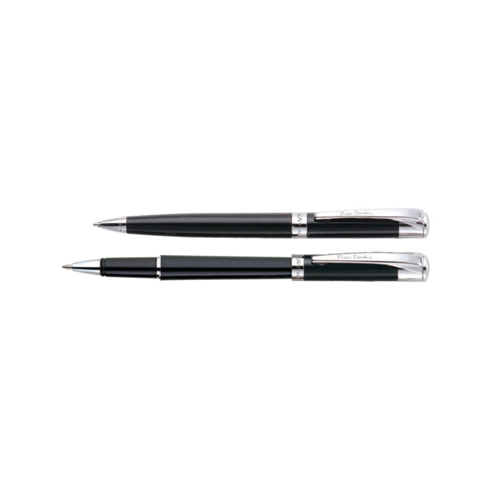 Pierre Cardin Lifetime Set of Black CT Roller Pen & Ball Pen