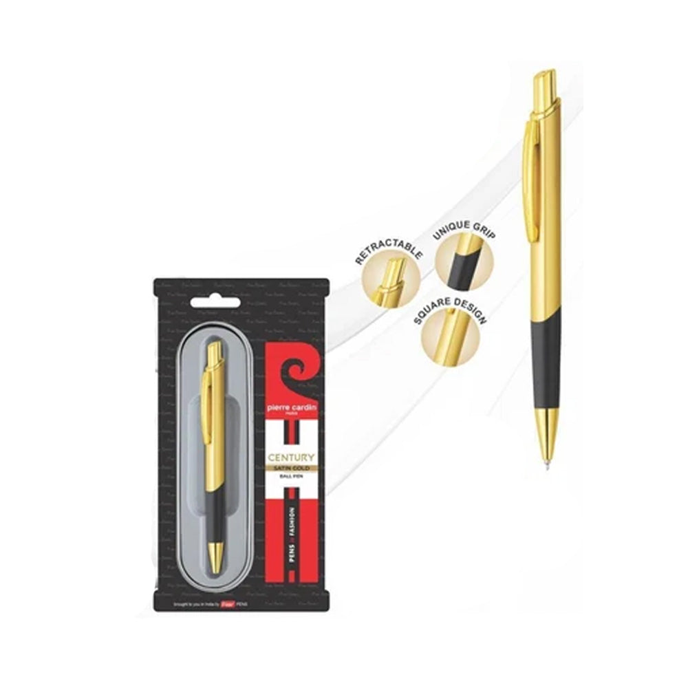 Pierre Cardin Century Satin Gold Ballpoint Pen