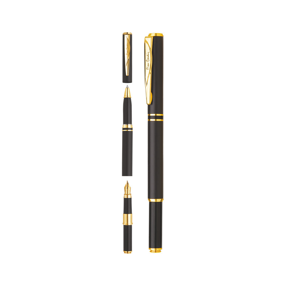 Pierre Cardin Combi Dual Combination Black Fountain Pen & Ball Pen