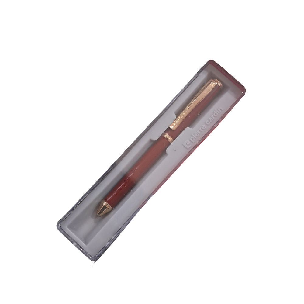 Pierre Cardin Carnival Exclusive Set of Brown Diary & Red Vista 2-in-1 Ball Pen