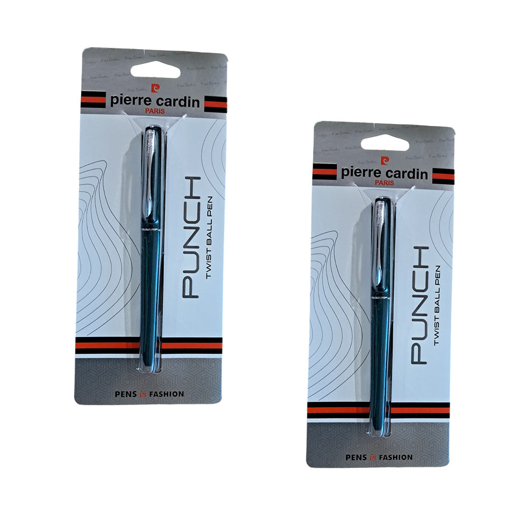 Pierre Cardin Punch Green Twist Ball Pen (Pack of 2)