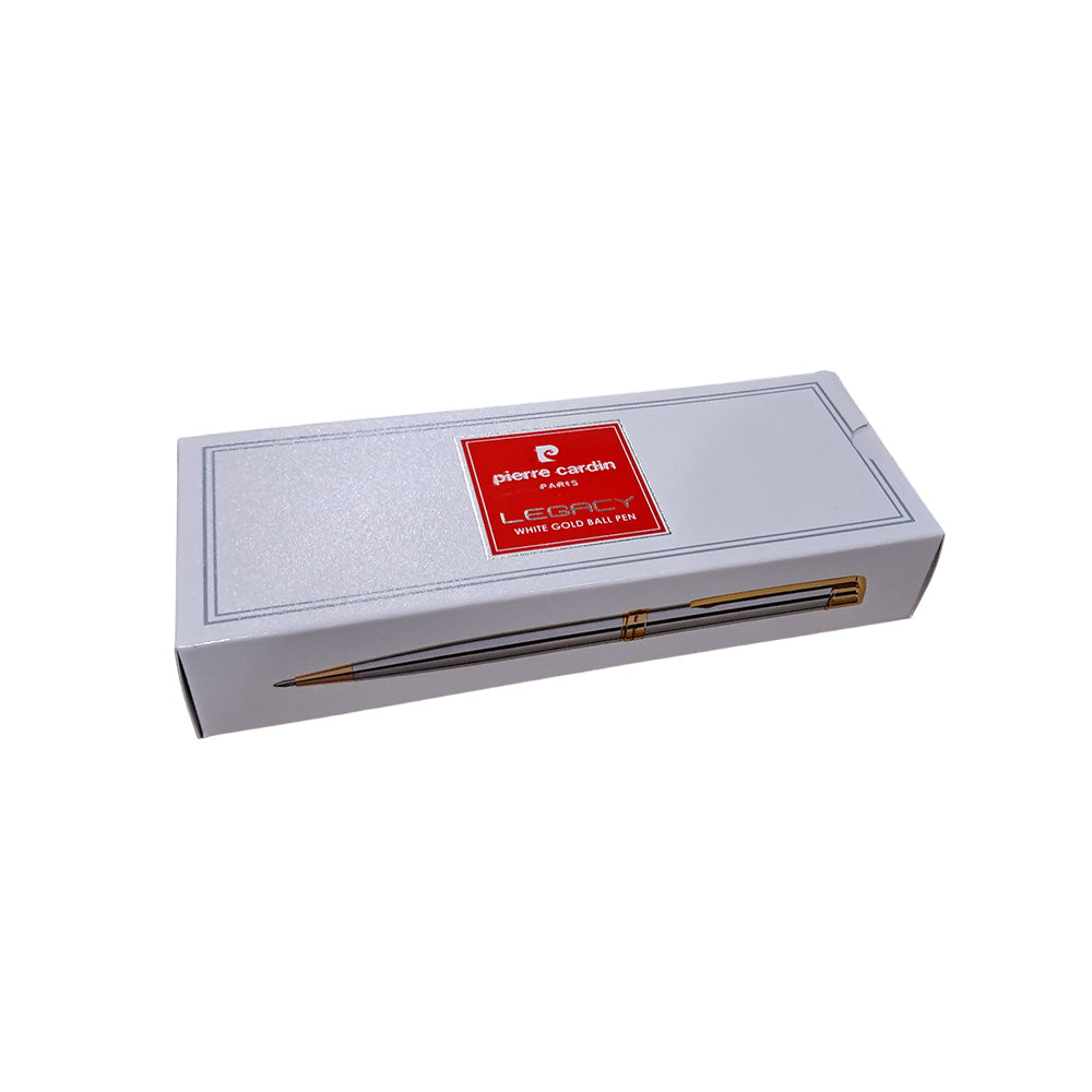 Pierre Cardin Legacy White Gold GT Ballpoint Pen