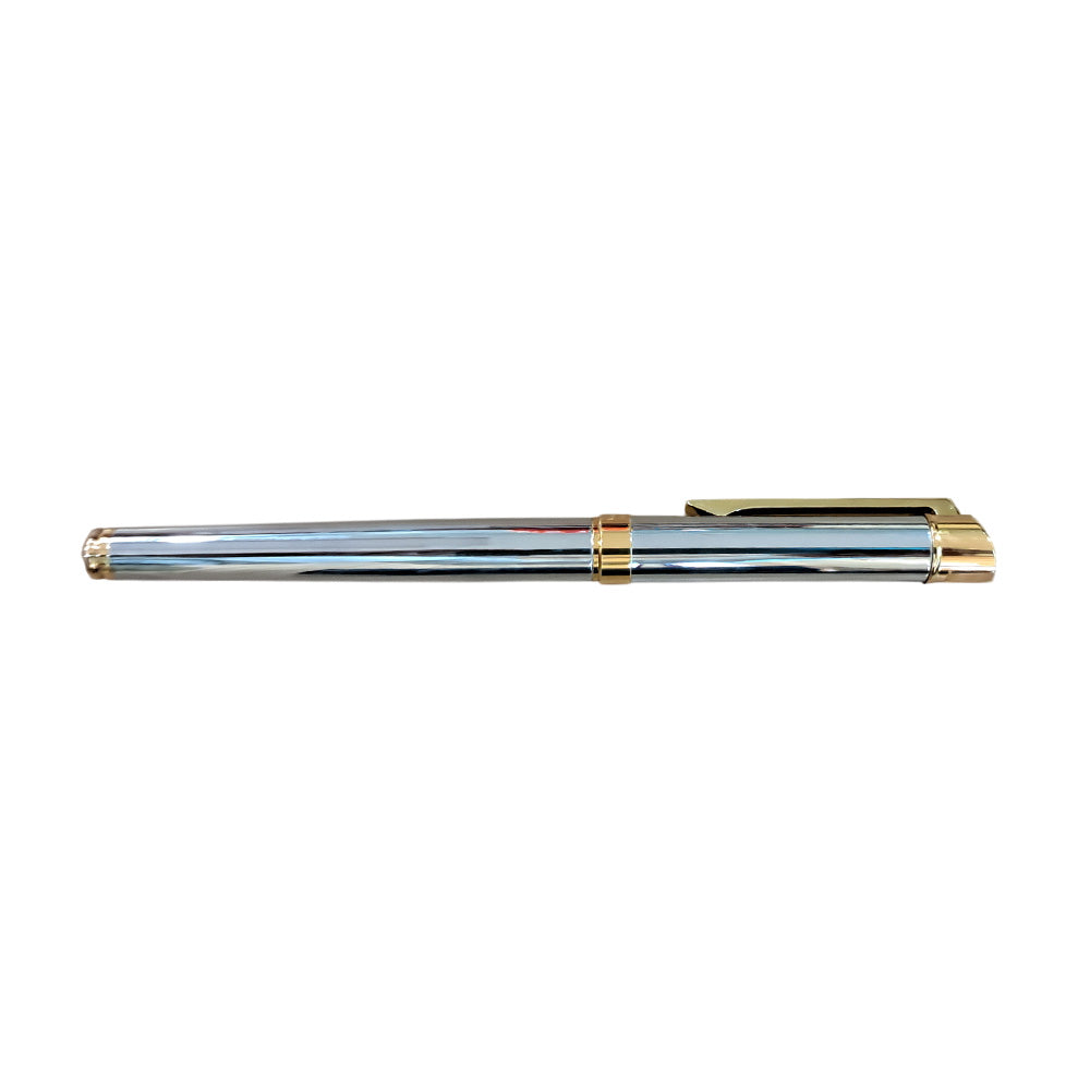 Pierre Cardin Legacy White Gold GT Fountain Pen - Medium Nib