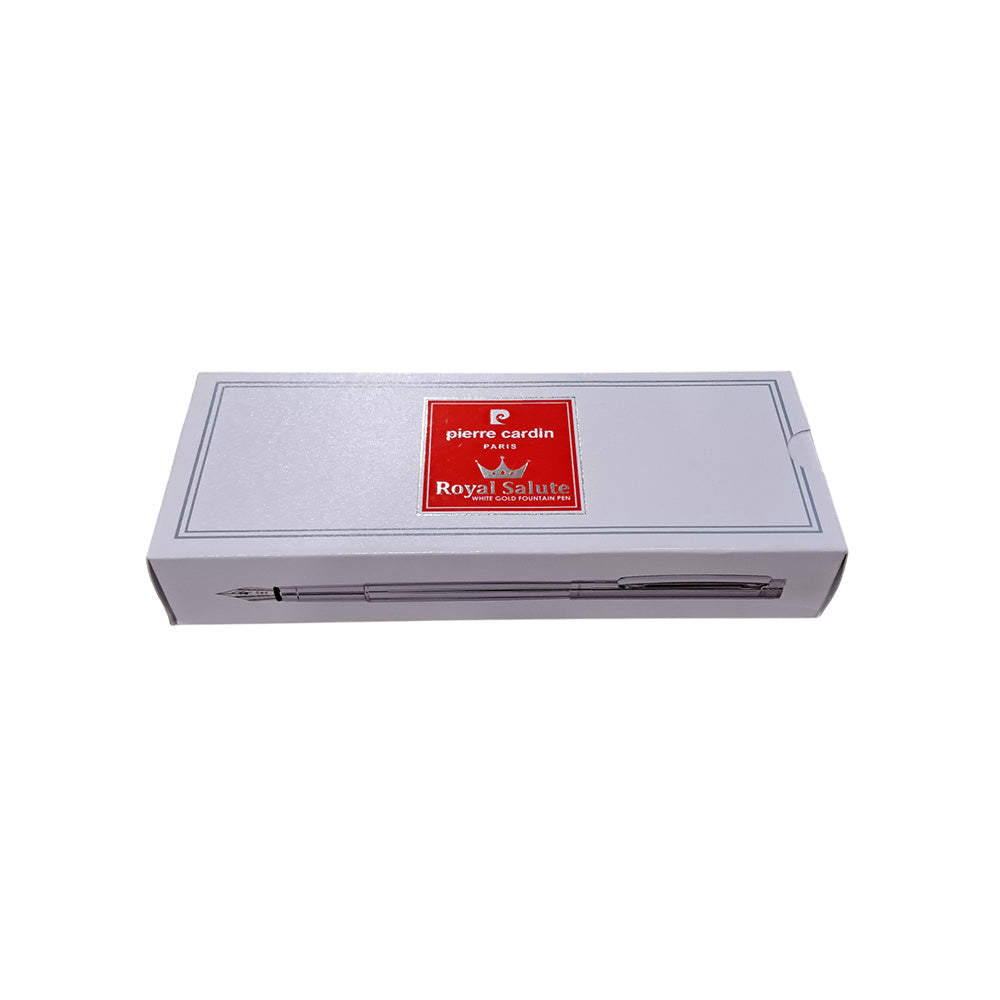 Pierre Cardin Royal Salute White Gold Fountain Pen