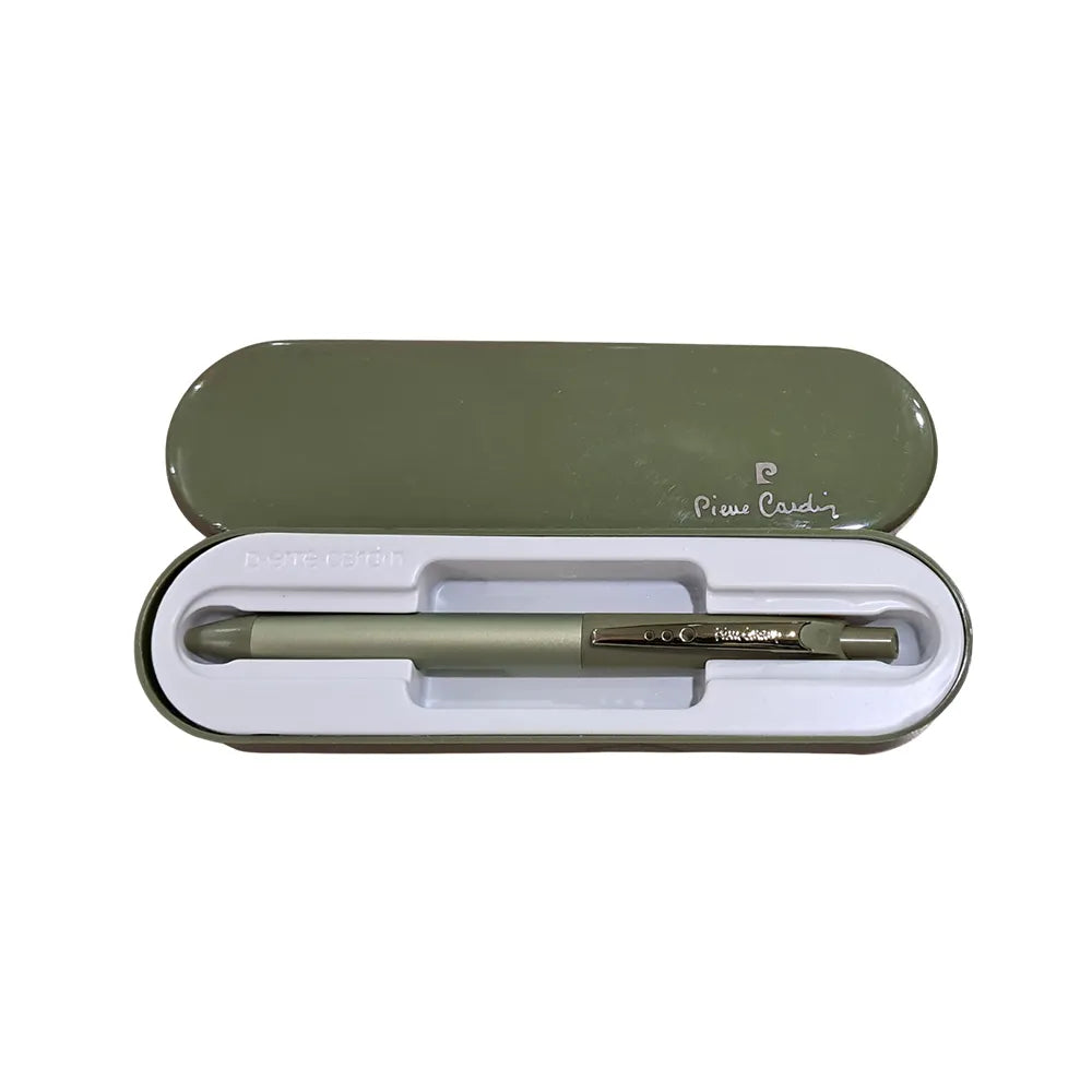 Experience premium writing with the Pierre Cardin MASTER STROKE Ball Pen a perfect combination of elegance, smooth performance, and reliability. Designed for professionals and everyday users, this pen adds a touch of sophistication to every stroke

Pine (Moss Green) Colour

Plastic &amp; metal body material with polished matching metal clip
Fitted With Jumbo Metal Refill
Smooth writing Pens
Styles Body Colour
Body Colour of the Product Will Be Based on The Availability of The Stock

