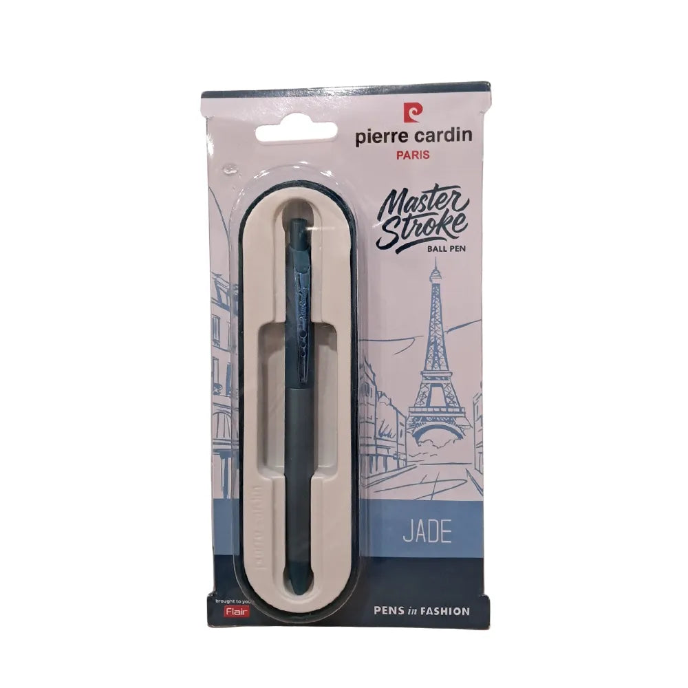 Experience premium writing with the Pierre Cardin MASTER STROKE Ball Pen a perfect combination of elegance, smooth performance, and reliability. Designed for professionals and everyday users, this pen adds a touch of sophistication to every stroke

Jade (Dark Green) Colour&nbsp;

Plastic &amp; metal body material with polished matching metal clip
Fitted With Jumbo Metal Refill
Smooth writing Pens
Styles Body Colour
Body Colour of the Product Will Be Based on The Availability of The Stock
