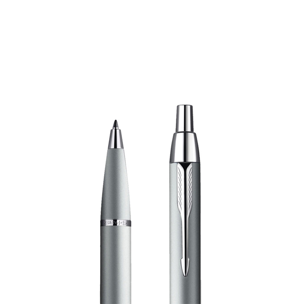 Parker IM Metal Silver CT Ballpoint Pen