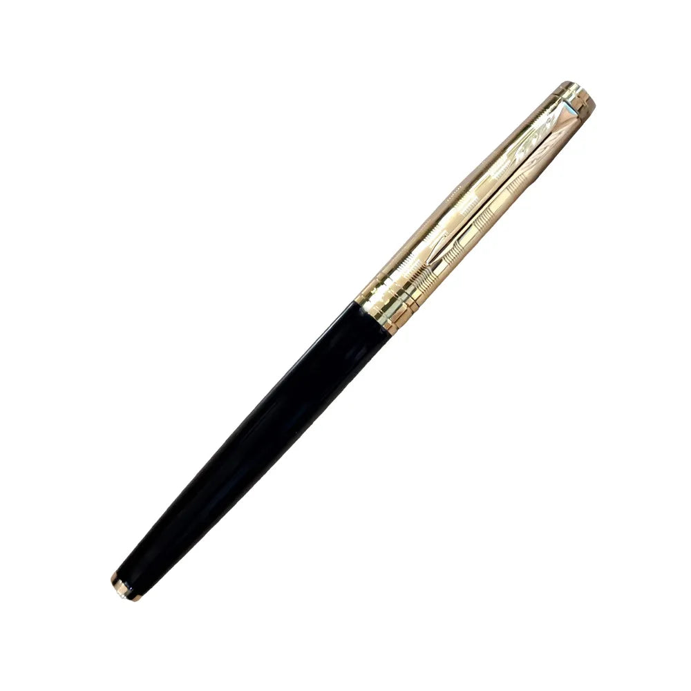 Parker Aster Black & Gold Deluxe Gold Trim Rollerball Pen