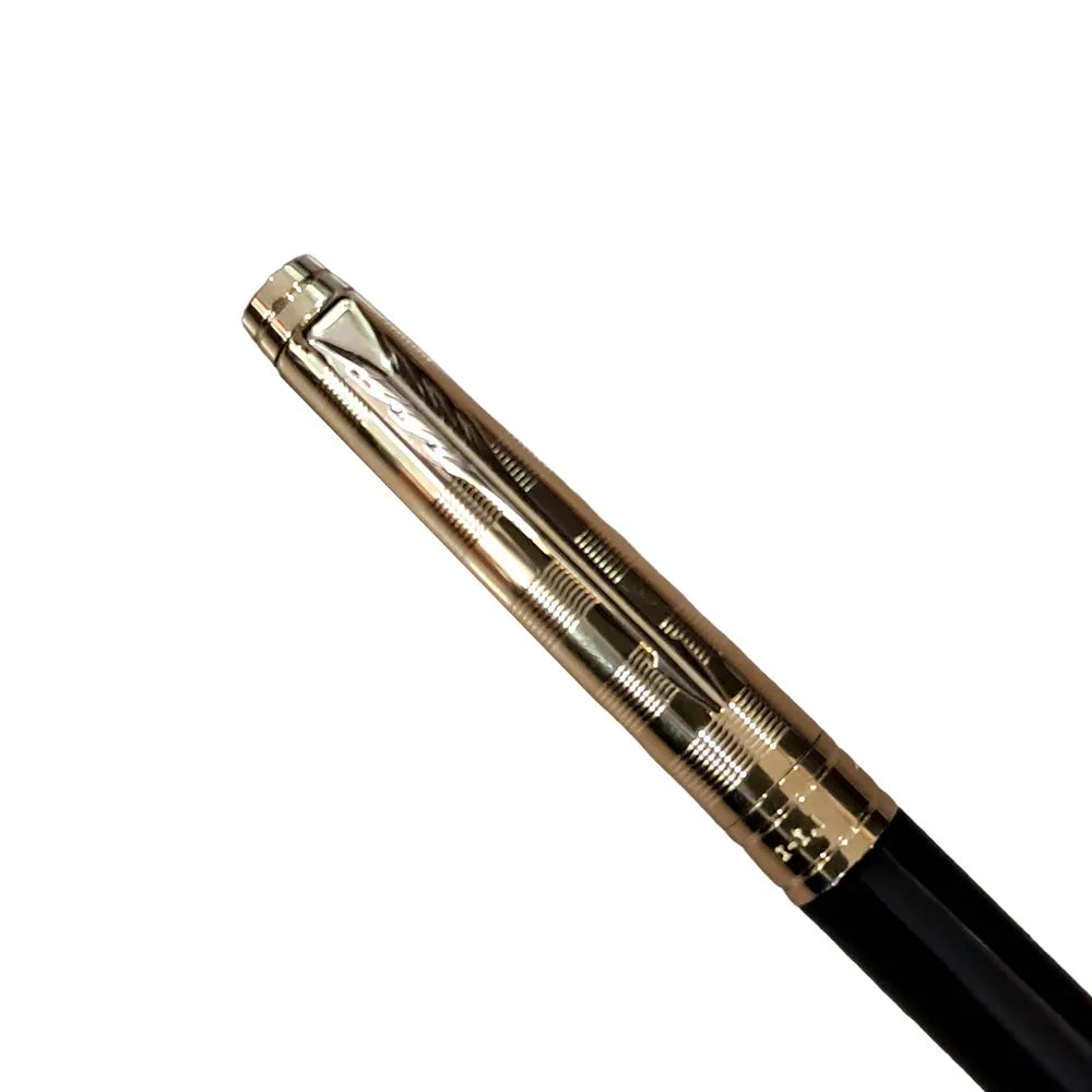 Parker Aster Black & Gold Deluxe Gold Trim Rollerball Pen