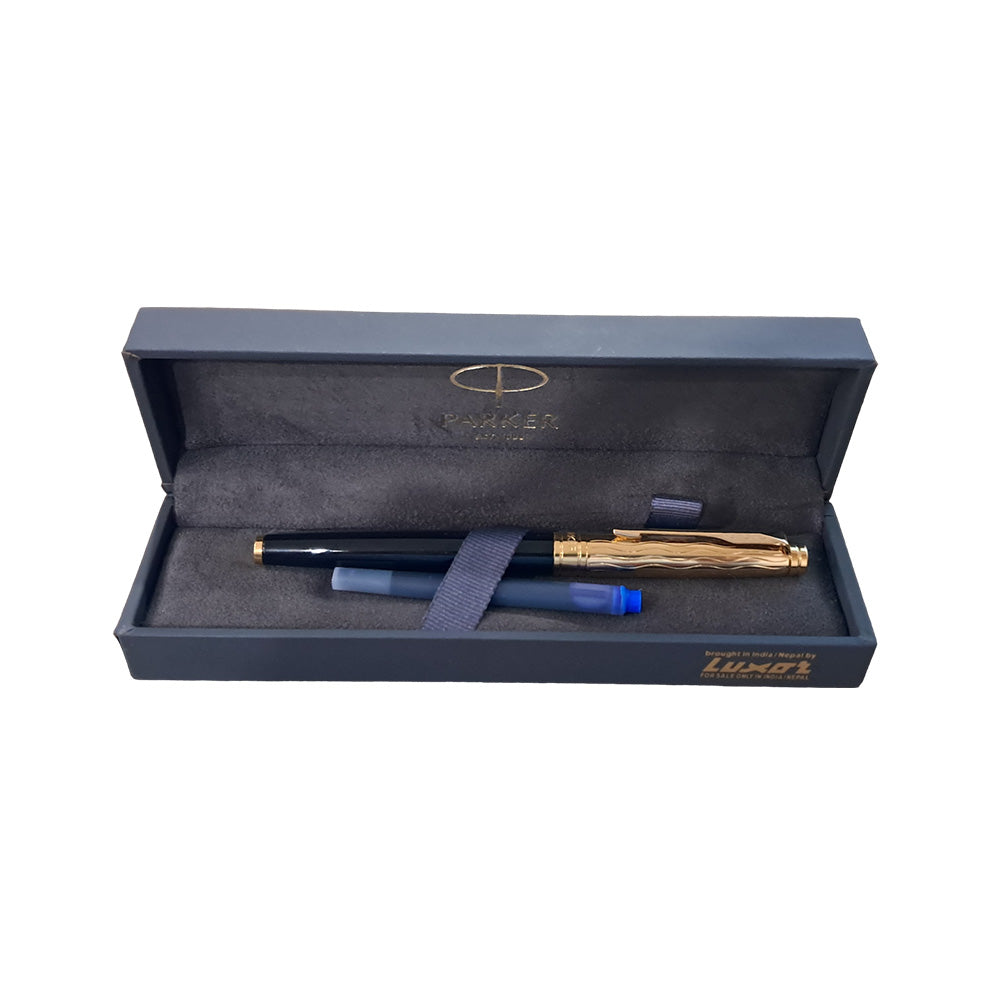 Parker Aster Black & Gold Essential GT Fountain Pen – Medium Nib