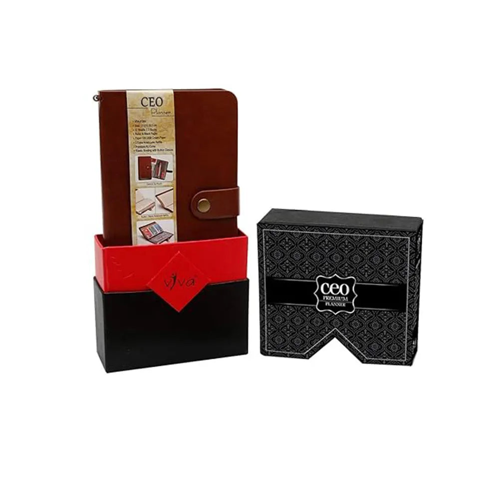 VIVA CEO B6 Premium Planner Notebook - Tan