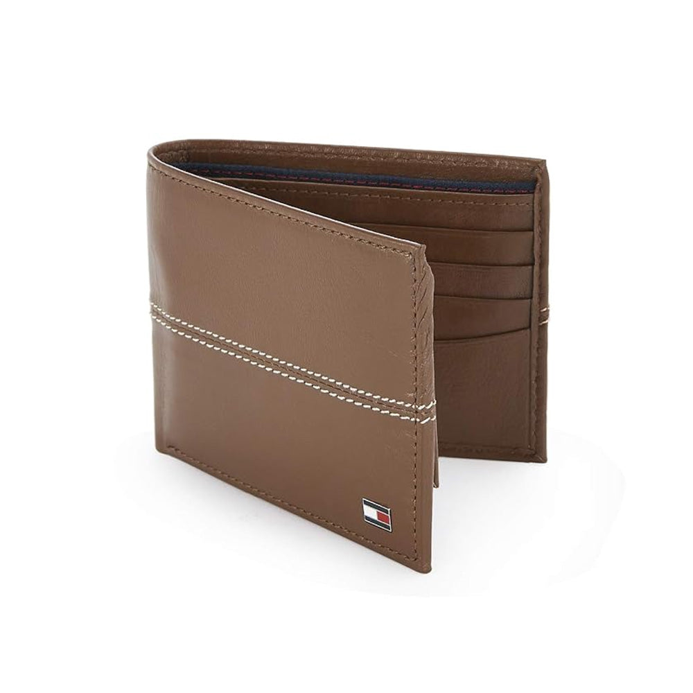 Tommy Helfiger SLG Tan Bluerock Leather Passcase Wallet