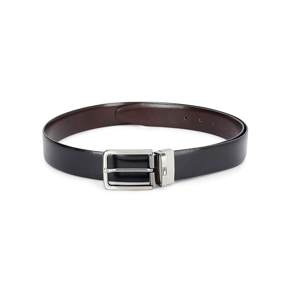 Tommy Hilfiger Cariboo Plus Black & Brown Leather Reversible Belt for Men