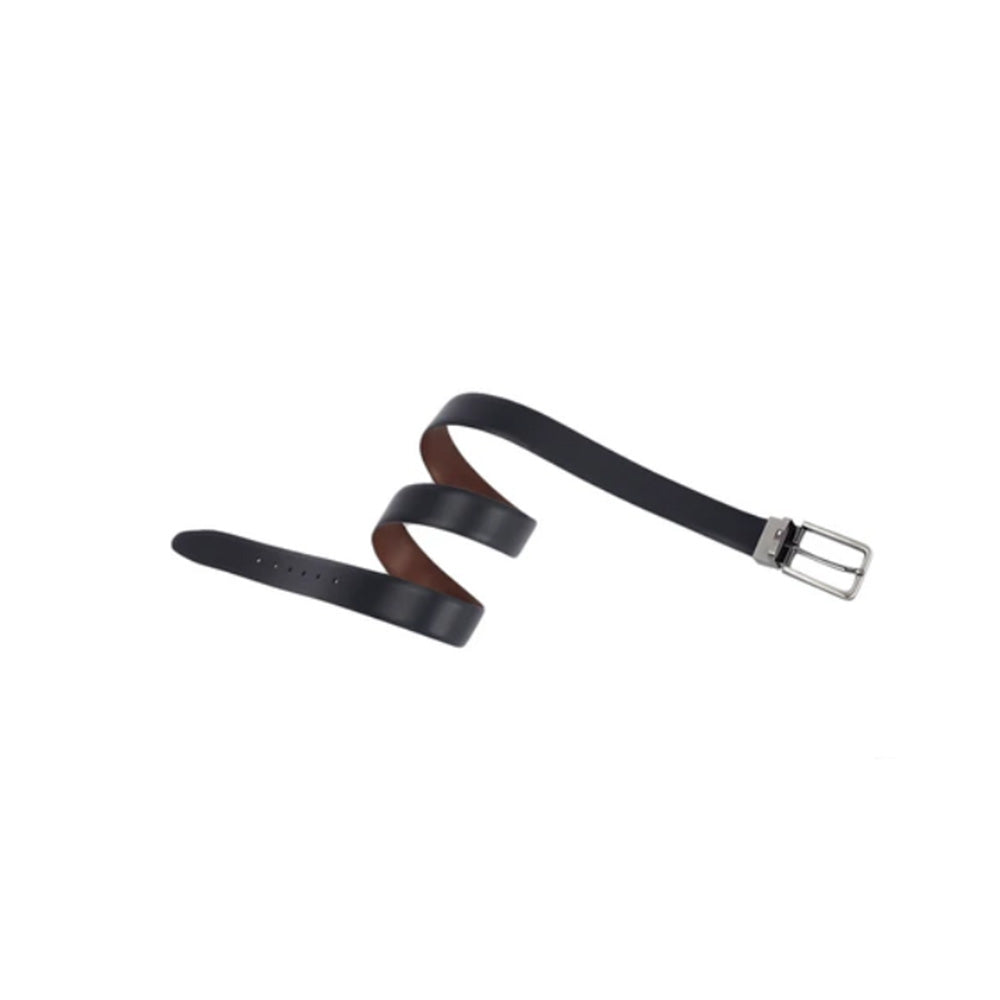 Tommy Hilfiger Cariboo Plus Black & Tan Leather Reversible Medium Belt for Men