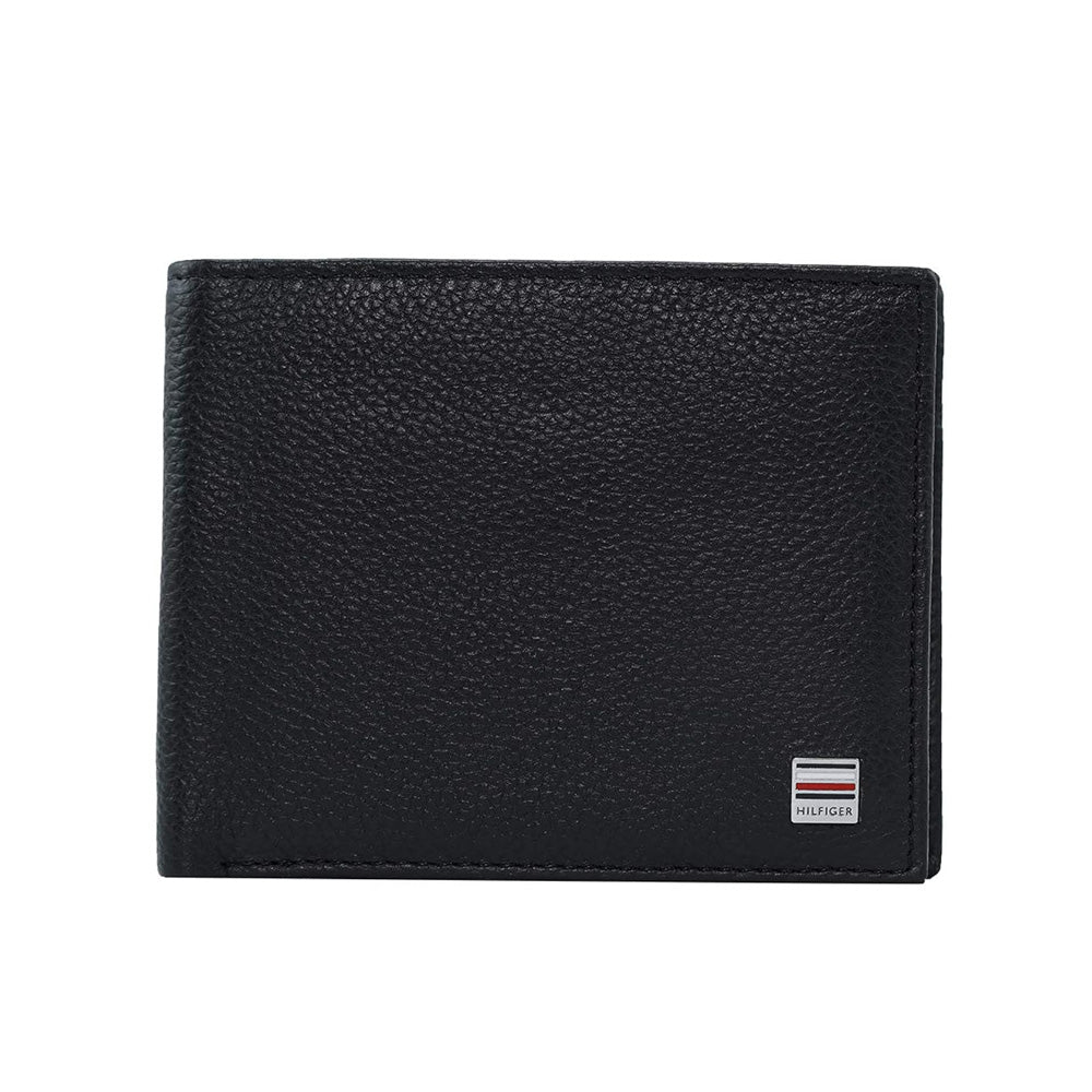 Tommy Helfiger SLG Crescent Black Leather Global Coin Wallet