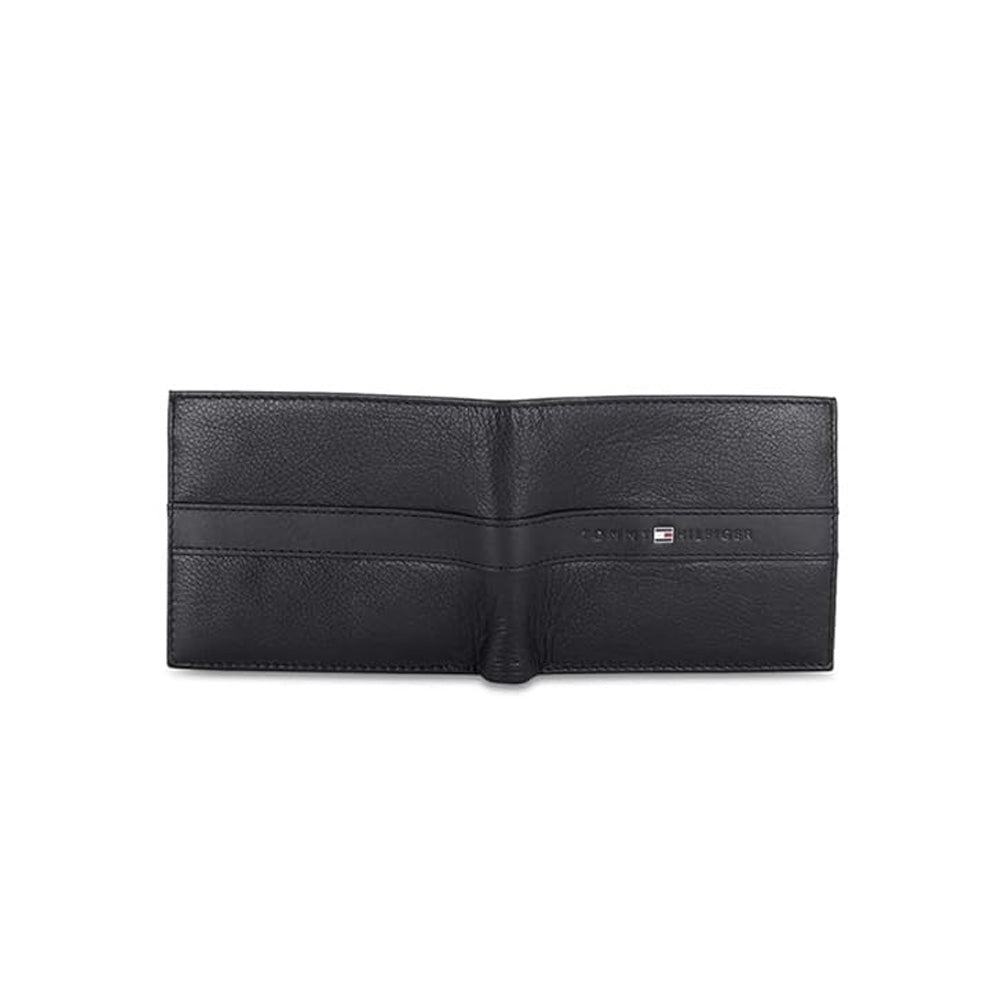 Tommy Hilfiger SLG Hexton Black Leather Global Coin Wallet For Men