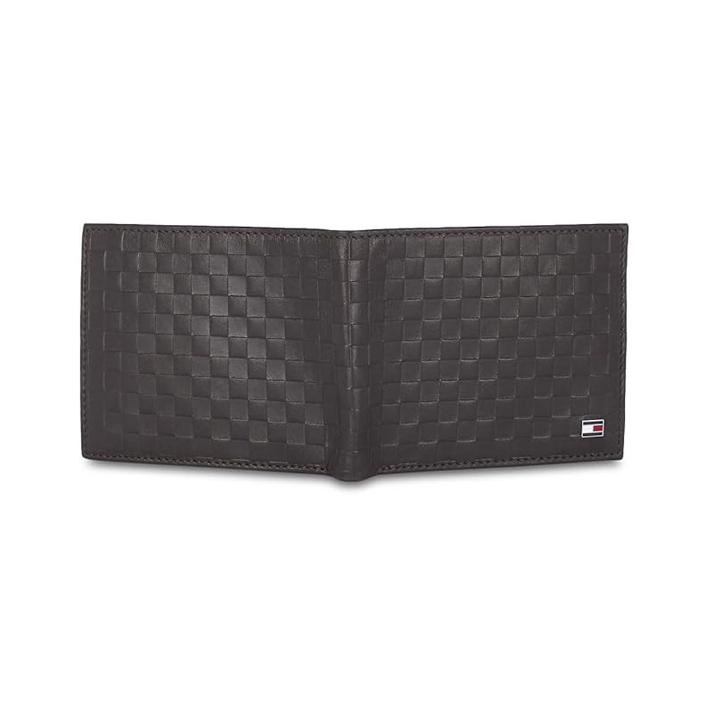 Tommy Hilfiger SLG Brown Castell Leather Global Coin Wallet