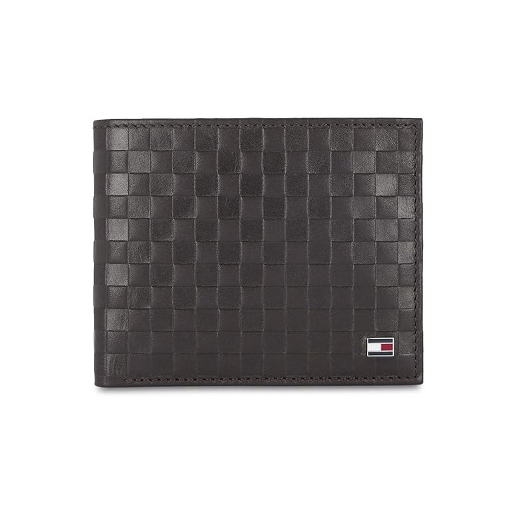 Tommy Hilfiger SLG Brown Castell Leather Global Coin Wallet
