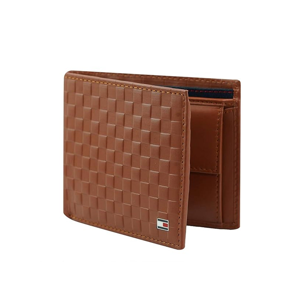 Tommy Hilfiger SLG Tan Castell Leather Global Coin Wallet
