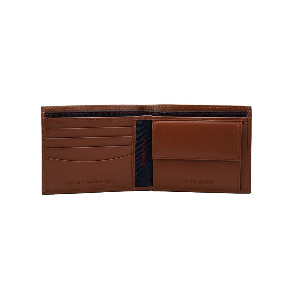 Tommy Hilfiger SLG Tan Castell Leather Global Coin Wallet