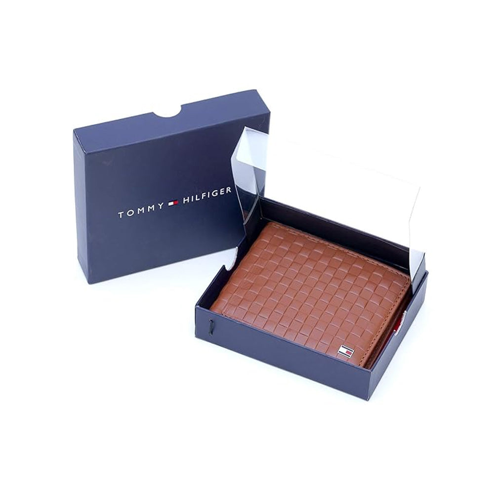 Tommy Hilfiger SLG Tan Castell Leather Global Coin Wallet