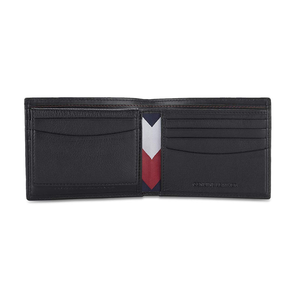 Tommy Helfiger SLG Black Congo Leather Passcase Wallet