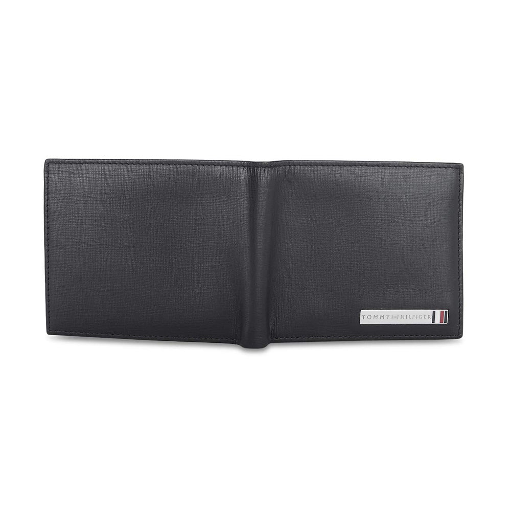 Tommy Helfiger SLG Black Congo Leather Passcase Wallet
