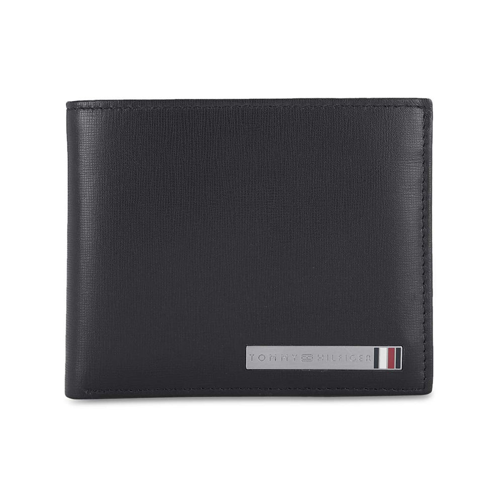 Tommy Helfiger SLG Black Congo Leather Passcase Wallet