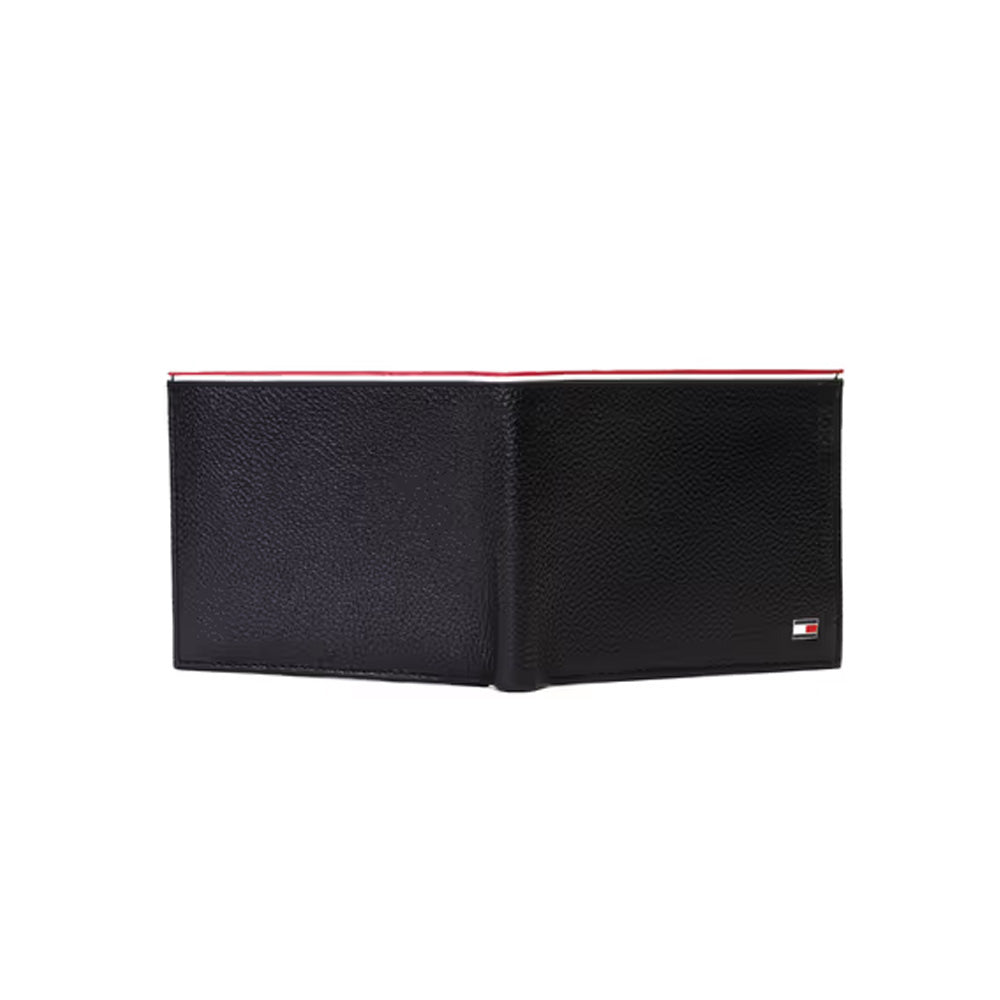 Tommy Helfiger SLG Konnor Black Leather Global Coin Wallet for Men