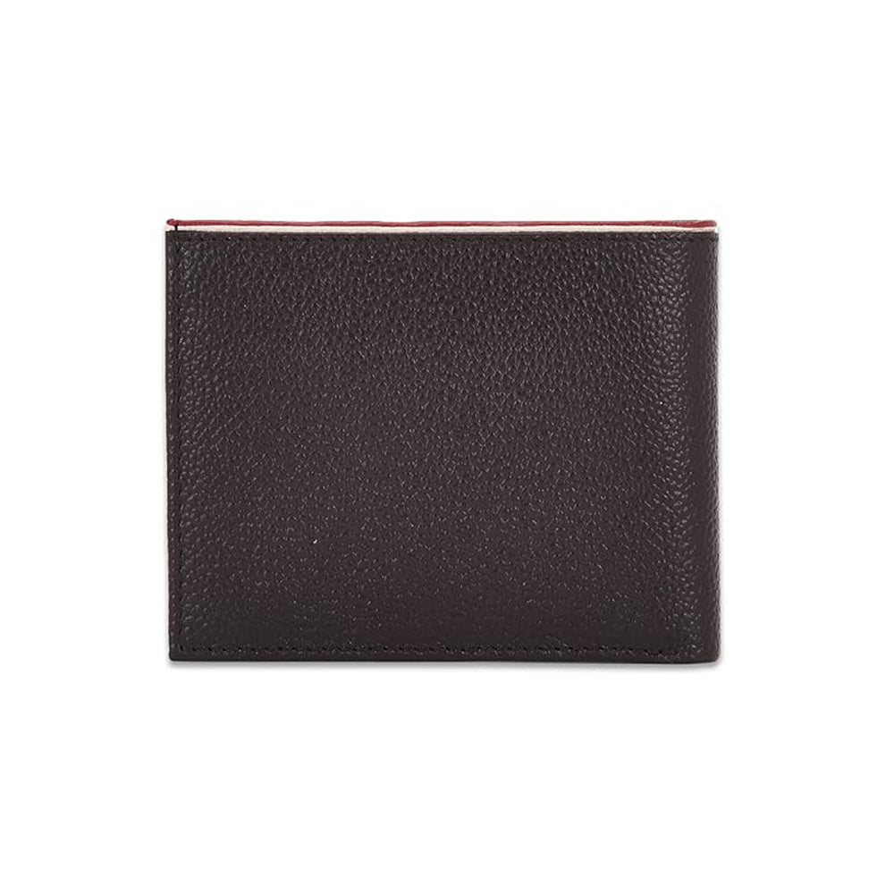 Tommy Helfiger SLG Konnor Brown Leather Global Coin Wallet for Men