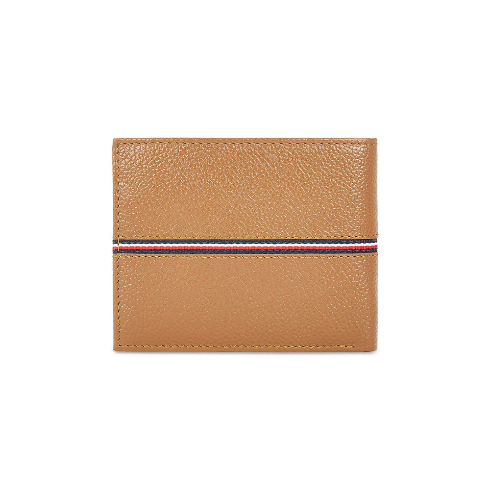 Tommy Hilfiger SLG Yukon Tan Leather Global Coin Wallet For Men