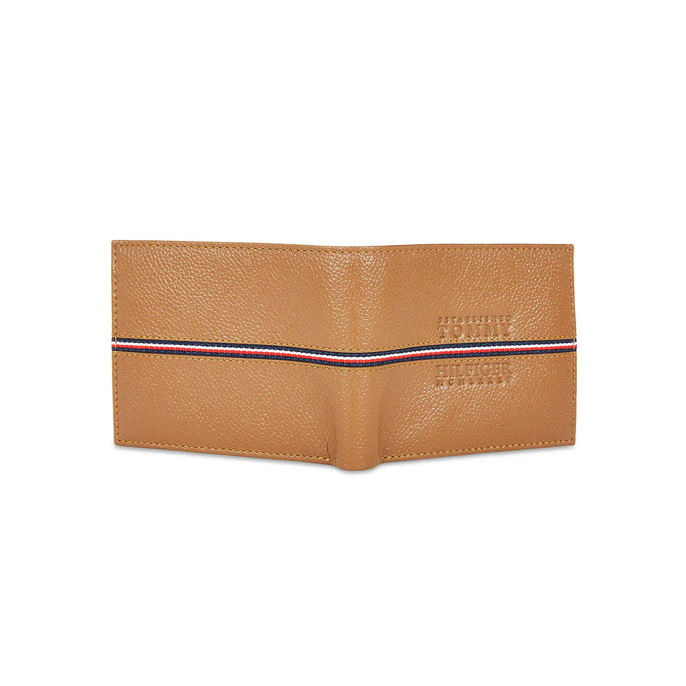 Tommy Hilfiger SLG Yukon Tan Leather Global Coin Wallet For Men
