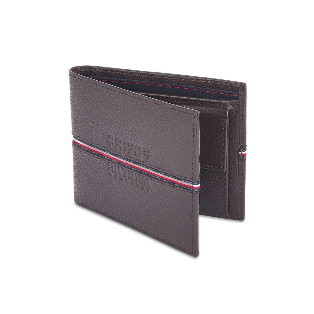 Tommy Hilfiger SLG Yukon Brown Leather Global Coin Wallet