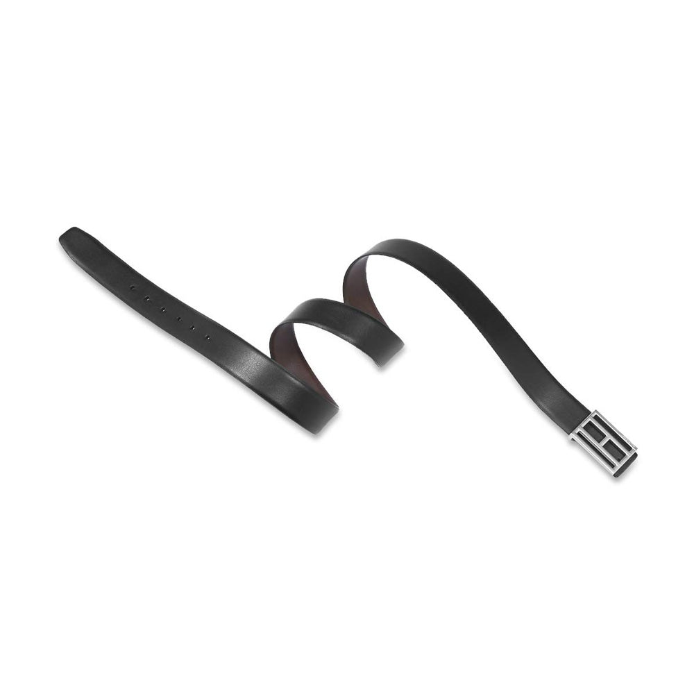 Tommy Hilfiger Black & Brown Prescott Reversible Leather Belt for Men