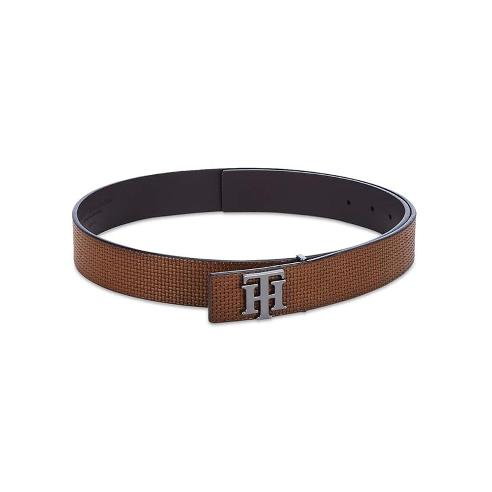 Tommy Hilfiger Johan Plus Tan Leather Non Reversible Large Belt For Men