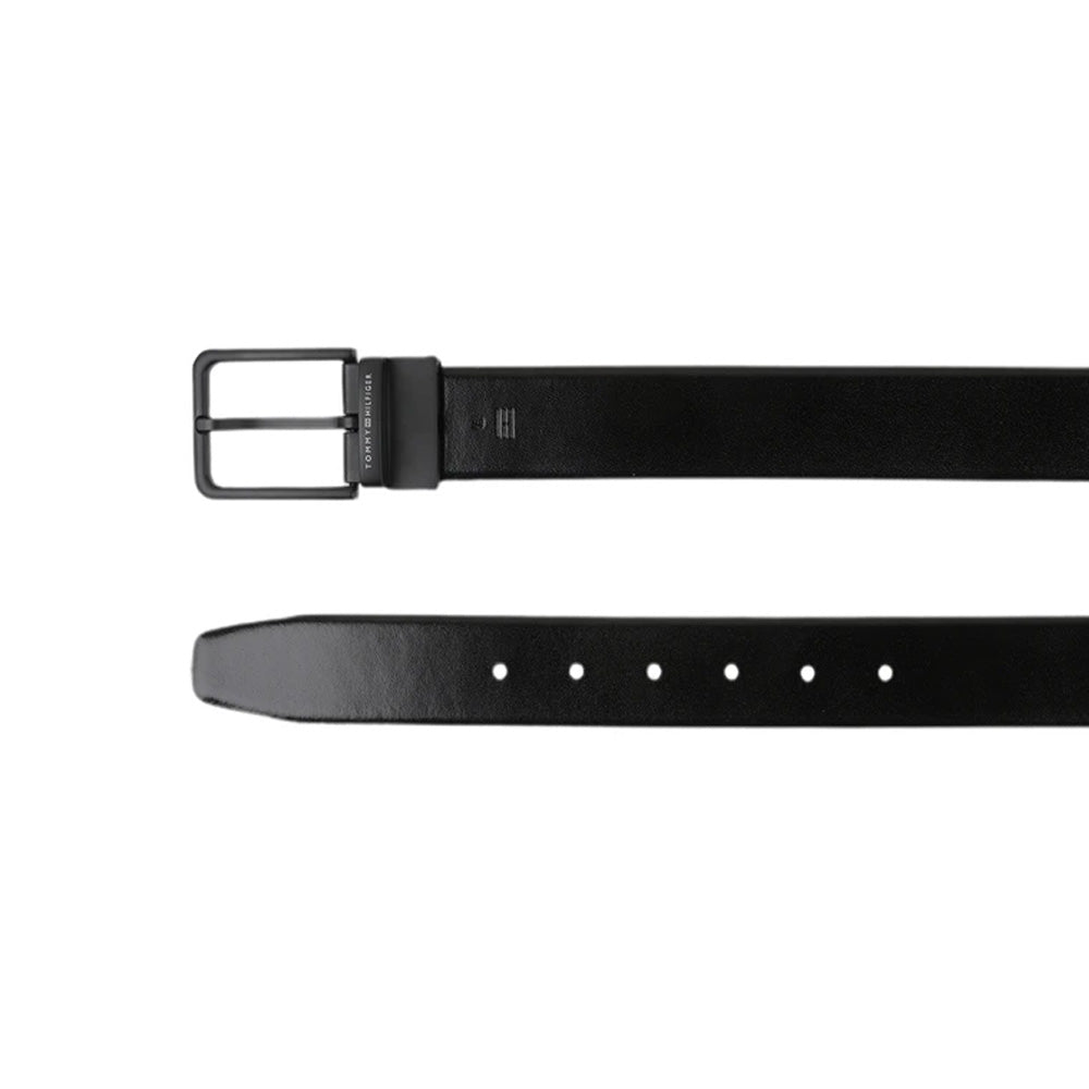 Tommy Hilfiger Black Cimarron Belt & Wallet Gift Set