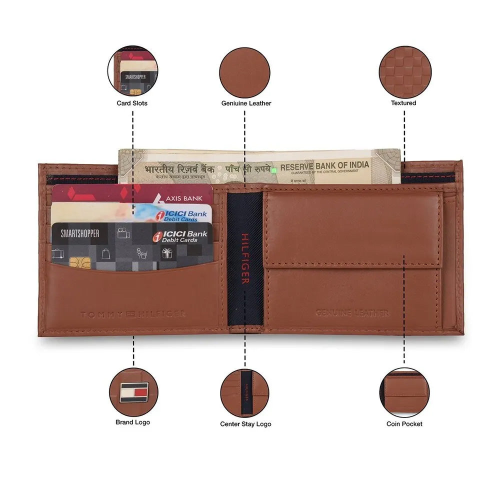 Tommy Hilfiger Tan Binnions Belt & Wallet Gift Set