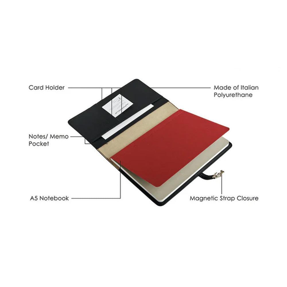 myPAPERCLIP Personal Organiser Classic Edition A5 - Black