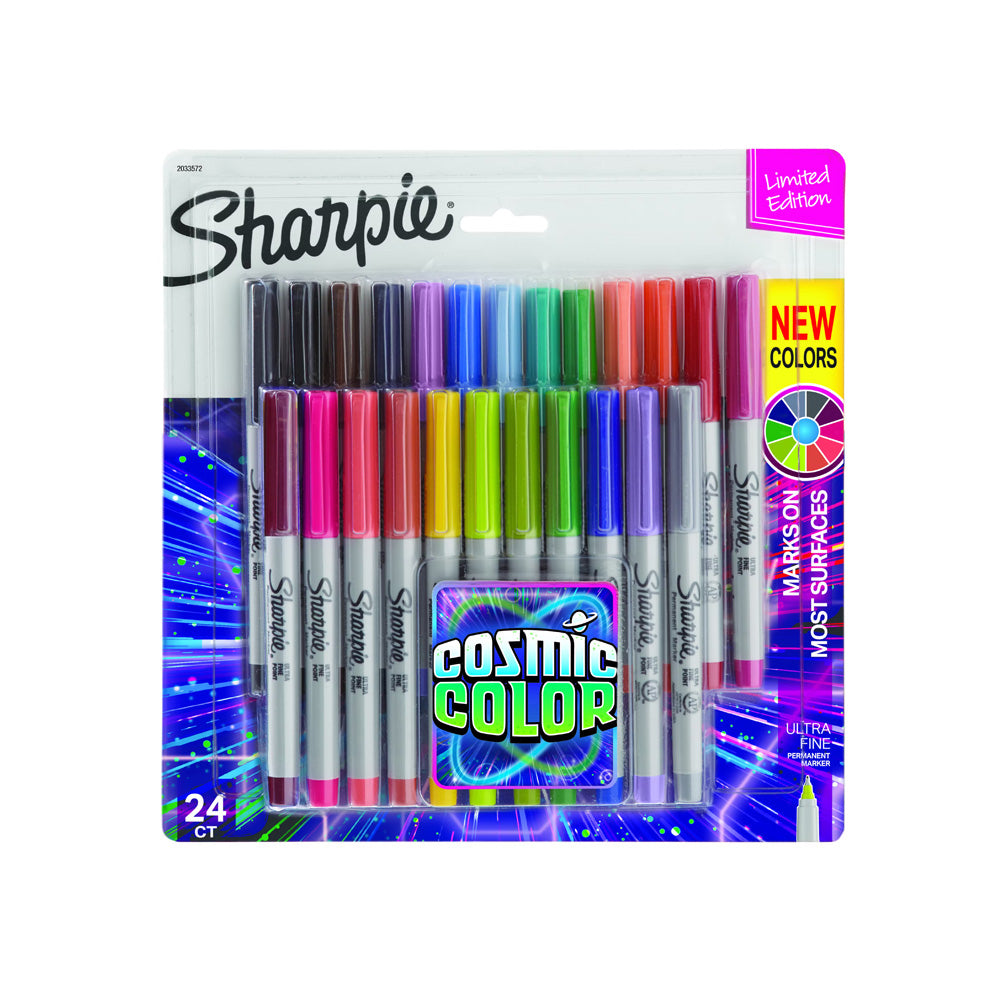 Sharpie Cosmic Color Permanent Marker Assorted with Ultra Fine -Set of 24