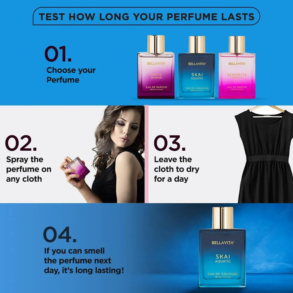 Bellavita SKAI Aquatic Unisex Perfume - 100ml