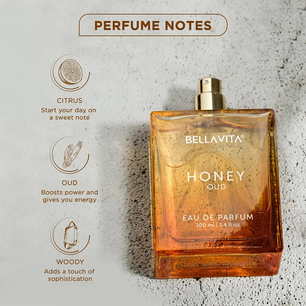 Bellavita Honey Oud Unisex Perfume - 100ml