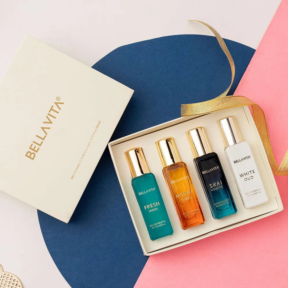 Bellavita Luxury Unisex Perfume Gift Set - 4 x 20ml