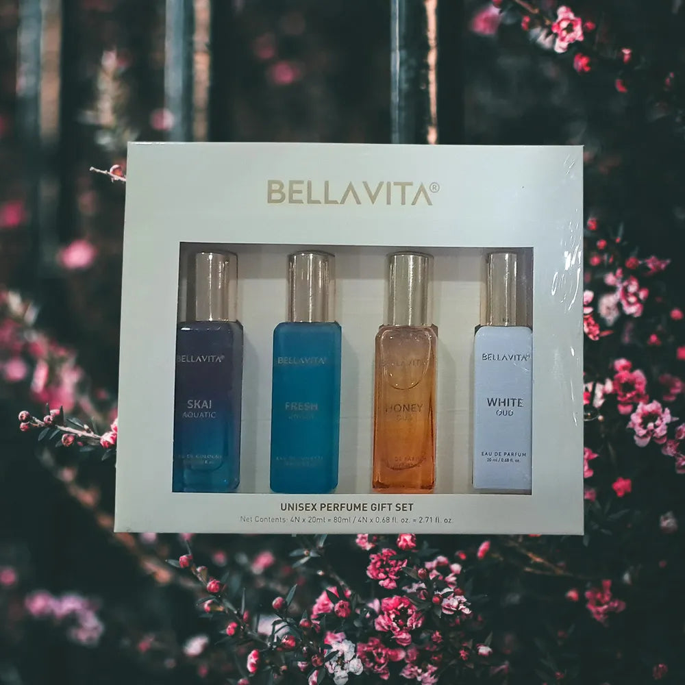 Bellavita Luxury Unisex Perfume Gift Set - 4 x 20ml